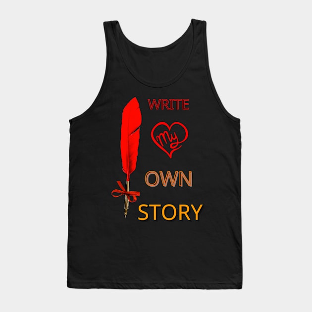 wrote my own story on Tank Top by logo desang
